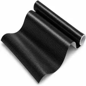 QIESCOL 탄소 섬유 자동차 비닐 랩 자가 접착 5FT×1FT Car DIY 데코레이션 롤 버블 없음 SUV 트럭용