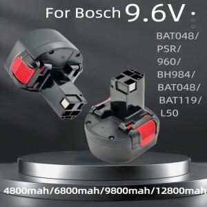 인기  제품 9.6V / 12800mAh 니켈-카드뮴 충전식 배터리 보쉬 PSR BH984 BAT048 교체용으로 적합