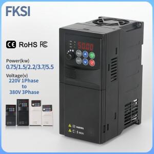 220V ~ VFD 0.75KW/1.5KW/2.2KW/3.7KW/5.5KW 1상 출력 가변 주파수 드라이브 모터 속도 제어 인버터