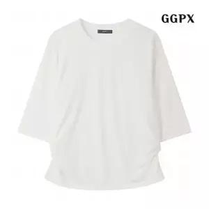 GGPX 39000원 ㅣ 데일리 무지 사이드 셔링 반팔 티셔츠 (GQBLW007D)