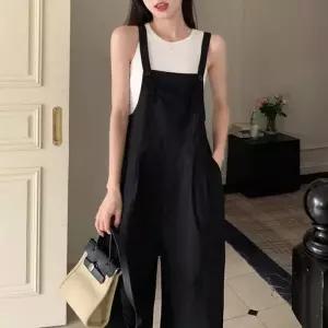 F007327_(빅사이즈)와이드 롱멜빵바지 으 팬츠 임산부