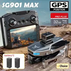 미니 드론 전문 GPS HD 카메라 드론 5G WIFI FPV 비디오 4k UAV 4.5 인치 대형 스크린 원격 제어 RC Dron S