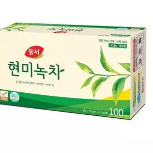 동서 현미녹차 1.5g x 100T 기타차 건강음료 식음료 전통차 탕비실 KWC0F686