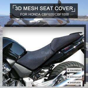 3D 메쉬 통기성 시트 커버 오토바이 미끄럼 방지 패브릭 쿠션 코브 혼다 CBF600 CBF 600 S SA 1000 cbf600s