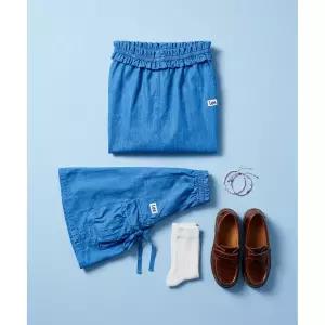 리 키즈 린넨데님 카고 롱 스커트 인디고 LK2602SR74IN