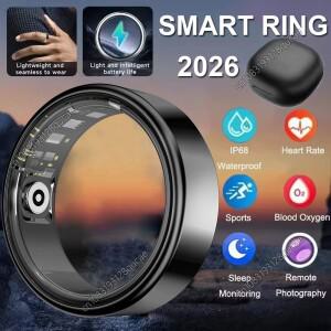 2026  스마트 링 심박수 혈압 수면 모니터링 모션 트래킹 IP68 방수 남녀 휴일 선물