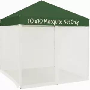 10x10 캐노피 텐트용 모기장 가제보용 교체 파티오 10x10인치 스크린 흰색