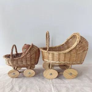 라탄 유모차 모형 카페 촬영용 바구니 사진 돌잔치