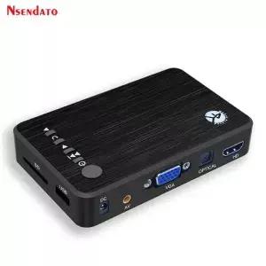 자동차 TV 용 4K 울트라 HD 미디어 플레이어 SD MMC RMVB MP3 USB 외부 HDD U 멀티미디어 박스 VGA MKV