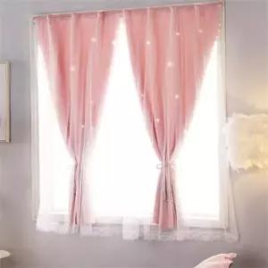 별 커튼 작은방 펀칭 어린이 암막 커튼 100X150 안방 붙이는 베란다 가리개 햇빛 창문