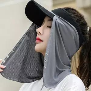 캡썬가드 모자 햇빛가리개 선가드 얼굴가리개 탈부착 햇빛차단