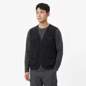 Nau 봄 립스탑 포켓 베스트 Black