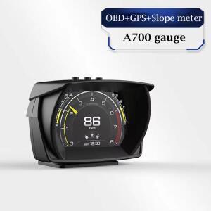 A700 자동차 경보 시스템 OBD2GPS경사계 스마트 게이지 HUD 헤드 업 디스플레이