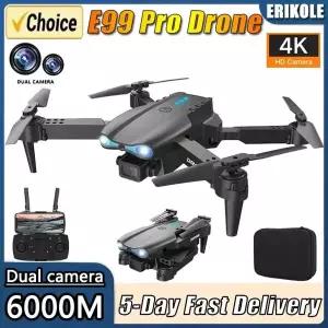 E99Pro RC 드론 4K 전문가용 광각 듀얼 HD 카메라 접이식 RC 헬리콥터 5G WIFI FPV 고도 유지 기능 탑재