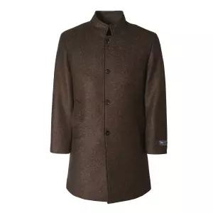 킨록 바이 앤더슨 24 FW 남자겨울코트 수입원단 ROMA 브라운 스탠에리 자파리 코트 IIO24 DK4465