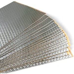 10pc/50pc 5MM 알루미늄 호일 자동차 사운드 단열 코튼 매트 엔진 보닛 방화벽 소음 방지 데드너 패드
