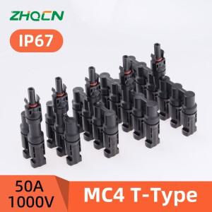 IP67 태양광 패널 커넥터 방수 1000V 30A/45A/50A 야외 DC 연결 플러그 MC 패널용