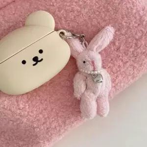 키링 토끼 인형 미니 진주목걸이