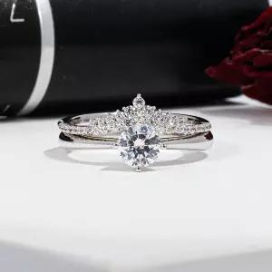 5부 다이아 베이직 크라운 가드링 IGI 랩 GIA 반지 프러포즈 예물 결혼 기념일 선물