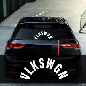 VLKSWGN 자동차 스티커 폭스 바겐 골프 Mk6 Mk7 R 라인 GTI 폴로 Skoda Octavia Seat Leon 용 앞 유리 뒷