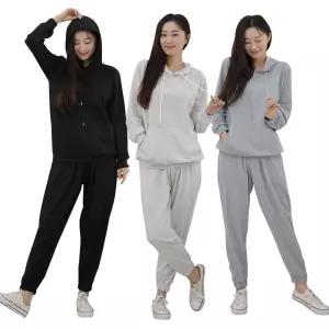 하루소소) 무지 후드 상하세트 여성 밴딩 트레이닝복 운동복