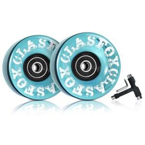 CLAS FOX 78A 실내용 또는 실외용 65x35mm 쿼드 롤러 스케이트 휠, ABEC-9 베어링 포함, 8개입