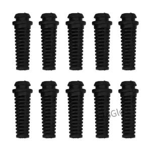 10pcs 6mm 케이블 글 랜드 커넥터 고무 스트레인 릴리프 코드 부팅 보호기 와이어 슬리브 커버 스플 라이스
