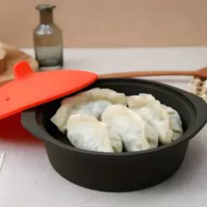 실리콘 찜 냄비 찜냄비 접이식실리콘냄비 전자레인지조리용기