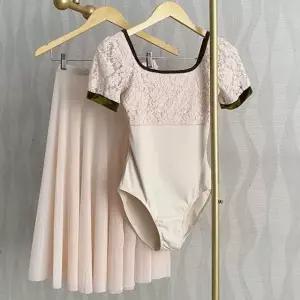 발레 레이스 댄스웨어 폴댄스 성인발레복 연공 컬러 치마 여성용 레브당스 발레연습복