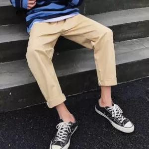 S모아 남자 면바지 밴딩 팬츠 캐주얼 데이트 데일리 패션