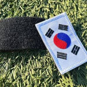 (올핀)태극기패치 부착 와펜 캠핑 의자 명찰 선물 군대 군인