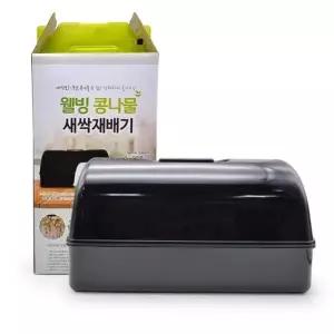 새싹 재배기 콩나물 키우기 수경 재배기 블랙