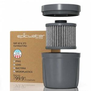 EPIC NANO XP 정수기 피처 또는 디스펜서용 WATER FILTERS 교체용 필터입니다. 나노여과는 박테리아 바이러스 낭종 납 6가 크롬 PFOS PFOA 중금속 농약을 제거합니다