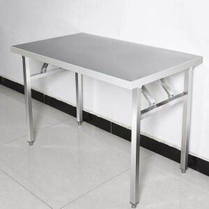턴테이블 편의점 접이식 대형 80x40x75cm 작업대 영업 야시장 스텐 테이블