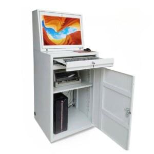 산업용 PC 보관함 철제 보관 학교 락커 관리 파랑/흰색 바퀴없음 보호 PC케이스 서버실