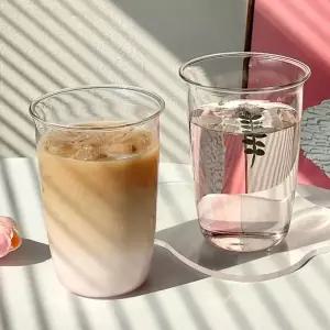 내열 유리 심플 아메리카노 잔 하이볼 컵 홈 커피잔 카페 용품 아이스 WFPFCRD