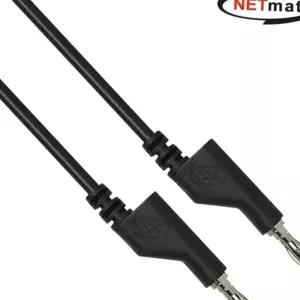 (올핀)바나나 플러그 잭 케이블 1M 블랙 NETmate