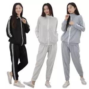 더모아상회 여성의류 여성 상하세트 조거팬츠 밴딩 집업 2선 트레이닝세트