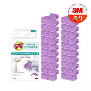 [3M]변기청소 베이킹소다 크린스틱 리필 20입