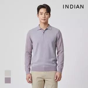 [INDIAN] 솔리드 폴로 에리 니트_MITBLYF8231