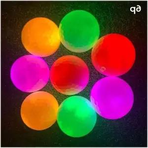 라운딩 골프공 내장 발광칩 야간 6p LED