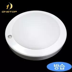 원탑 LED 방습 센서등 원형 욕실등 15W 스노우 삼성칩 욕실 화장실 용 등 기구 국산 조명 