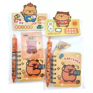 카피바라 볼펜 세트 수첩
