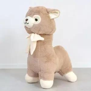 해피니 쿠션 극세사 라형 (브라운) 취침 애착 인형 (52785088)