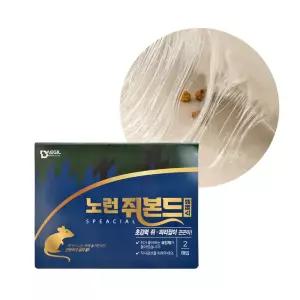 노런 쥐본드 스페셜 2매입 초강력 쥐잡이 끈끈이 쥐덫