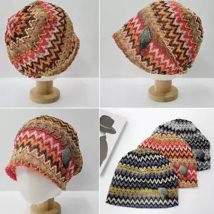 무지개 두건 비니 3color/엄마 중년 여성 할머니 시원한 여름 항암 모자