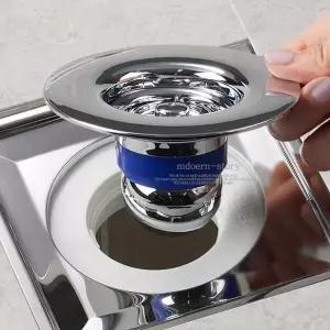 화장실 하수구트랩 냄새제거 악취 차단 덮개 캡 50mm 베란다 우수관 세탁기 배수구트랩