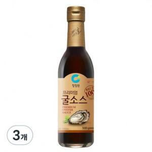 청정원 프리미엄 굴소스, 500g, 3개 one option