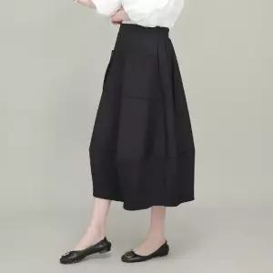 감성 뒤 밴드 주름 항아리 봄 가을 치마 S02342