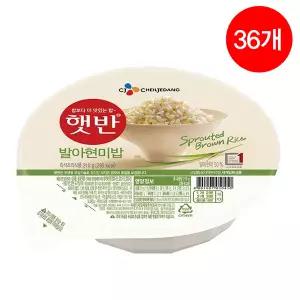 CJ 햇반 발아현미밥 210g x 36ea 1box